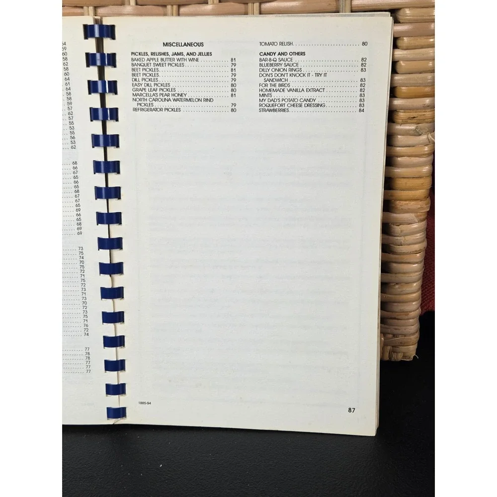 The Elkin Woman's Club Cookbook Elkin North Carolina 1994 Spiral Bound Vintage